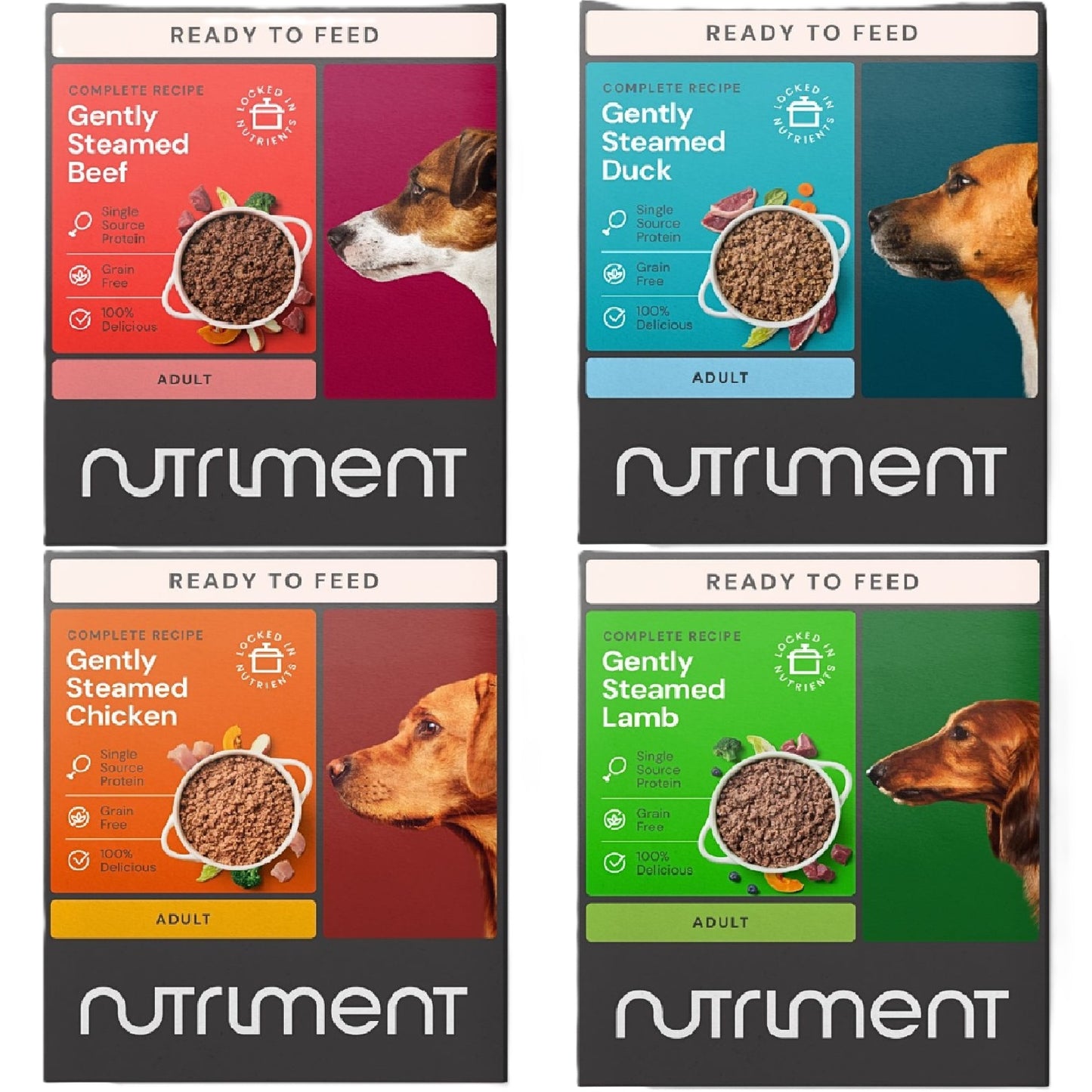 Nutriment - Gently Steamed Dog Food (8 x 385g)