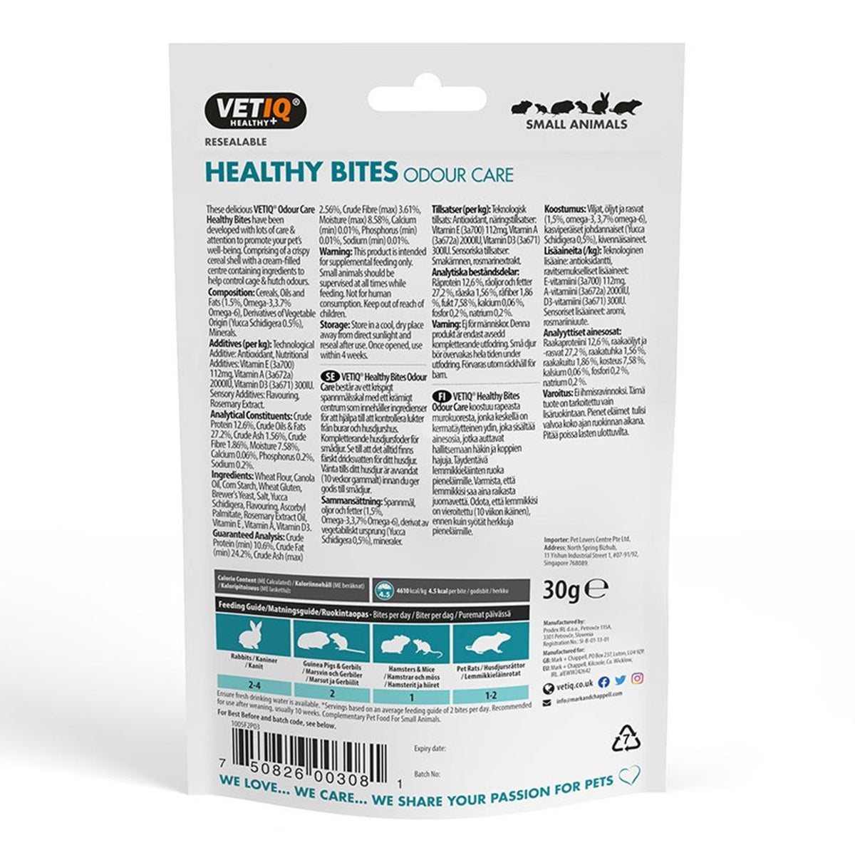 VETIQ - Healthy Bites Odour Care (30g)