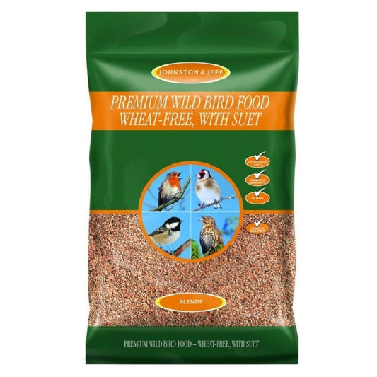 Johnston & Jeff - Premium Wild Bird Food Wheat-Free, with Suet