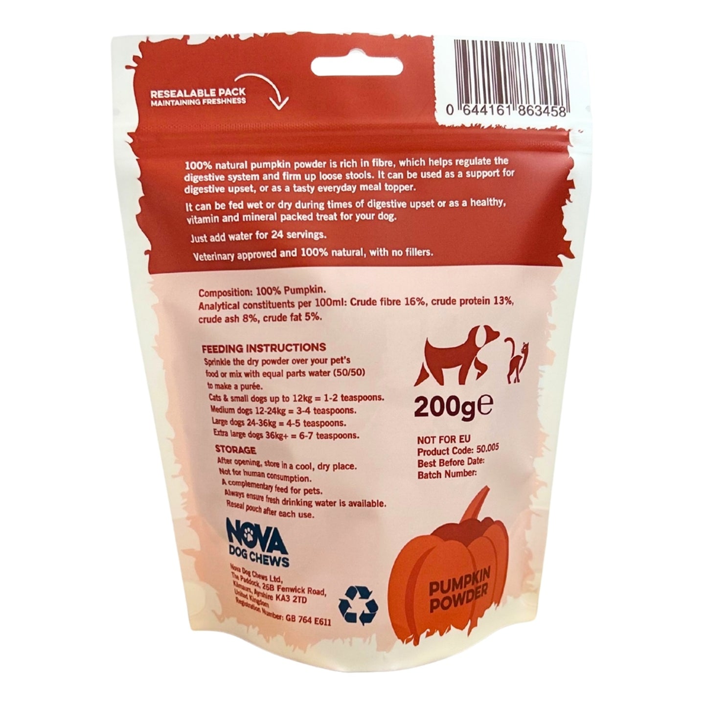 NOVA - Pumpkin Powder (200g)