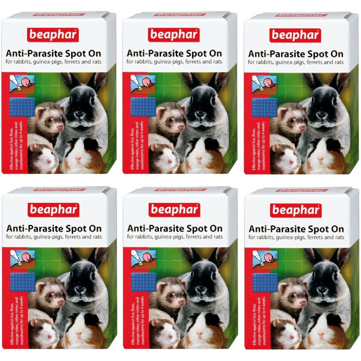 Beaphar - Anti-Parasite Spot-on (Rabbit, Guinea Pig, Ferret & Rat)