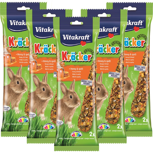 Vitakraft - Rabbit Kracker Honey & Spelt (5 Packs)