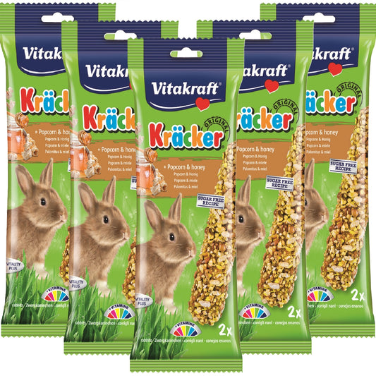 Vitakraft - Rabbit Kracker Popcorn & Honey (5 Packs)