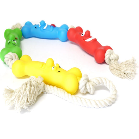 CLASSIC - Bone Rope Tug Toy (27")