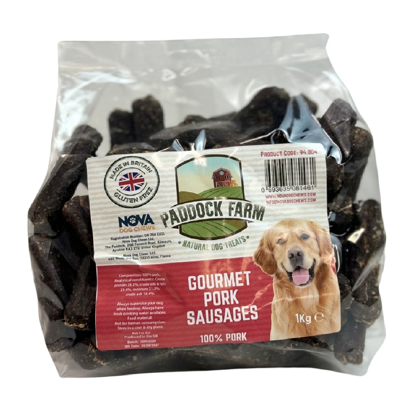 Paddock Farm - Gourmet Pork Sausages
