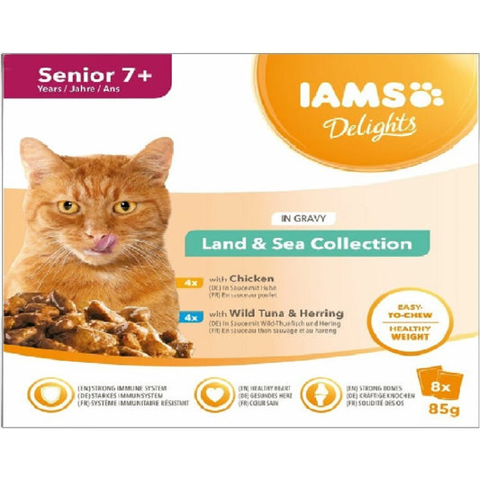 Iams Delights - Senior 7+ in Gravy (8 x 85g)