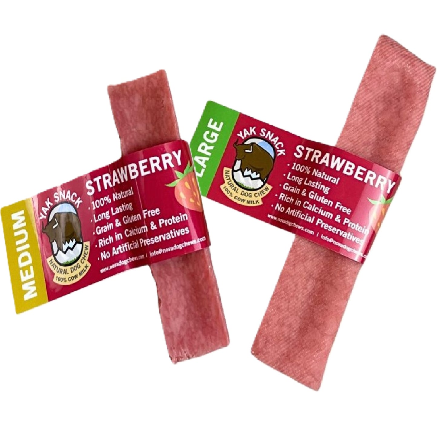 Yak Snack - Cheese Strawberry Dog Chews