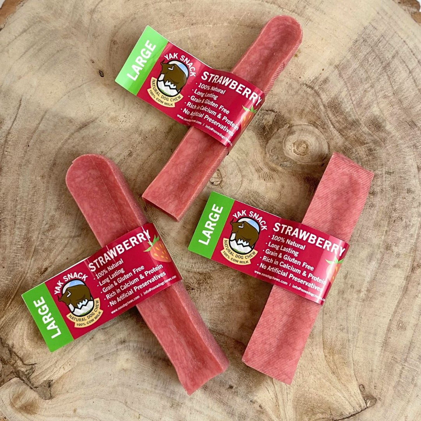Yak Snack - Cheese Strawberry Dog Chews
