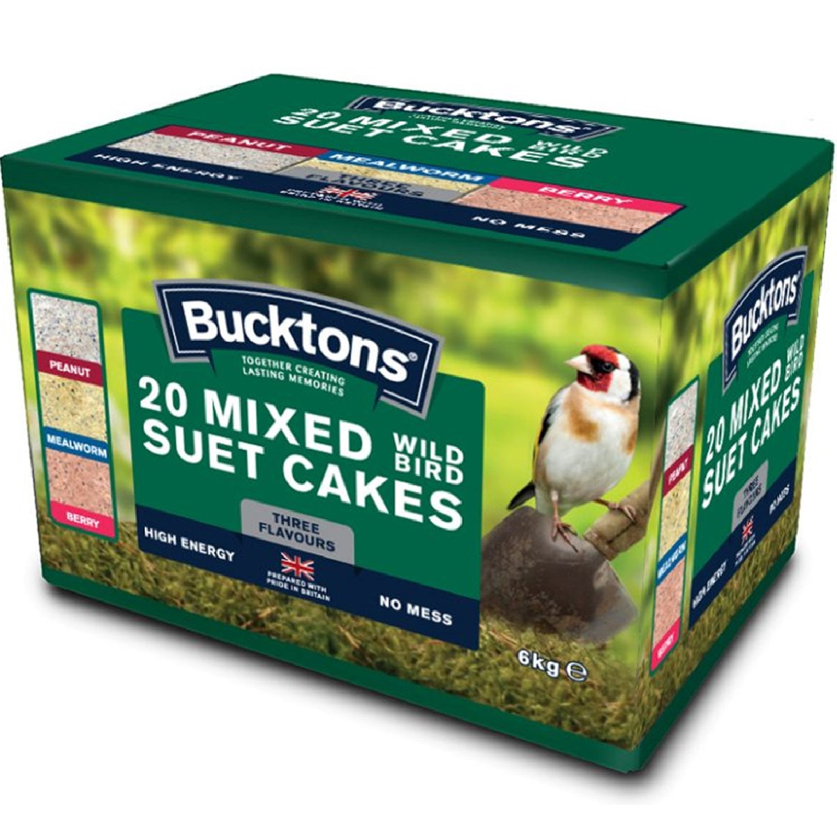 Bucktons - Mixed Wild Bird Suet Cakes (20pk)