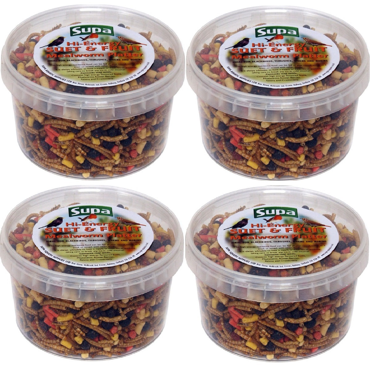 Supa - Suet Fruit Mealworm Platter (500ml)