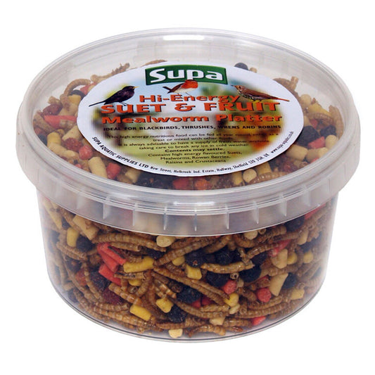 Supa - Suet Fruit Mealworm Platter (500ml)