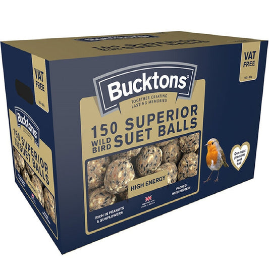 Bucktons - Superior Wild Bird Suet Balls (x150)