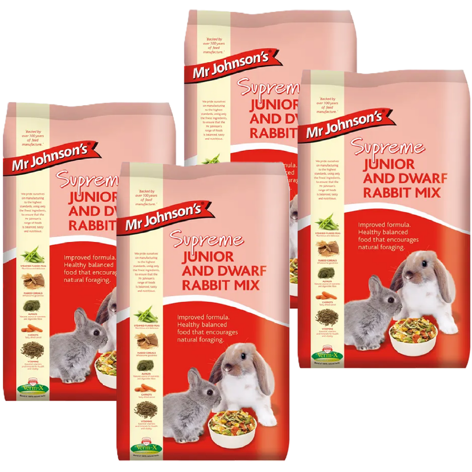Dwarf Rabbit Mix Mr Johnsons - Supreme Junior & Dwarf Rabbit Mix | PawMits Pet Supplies
