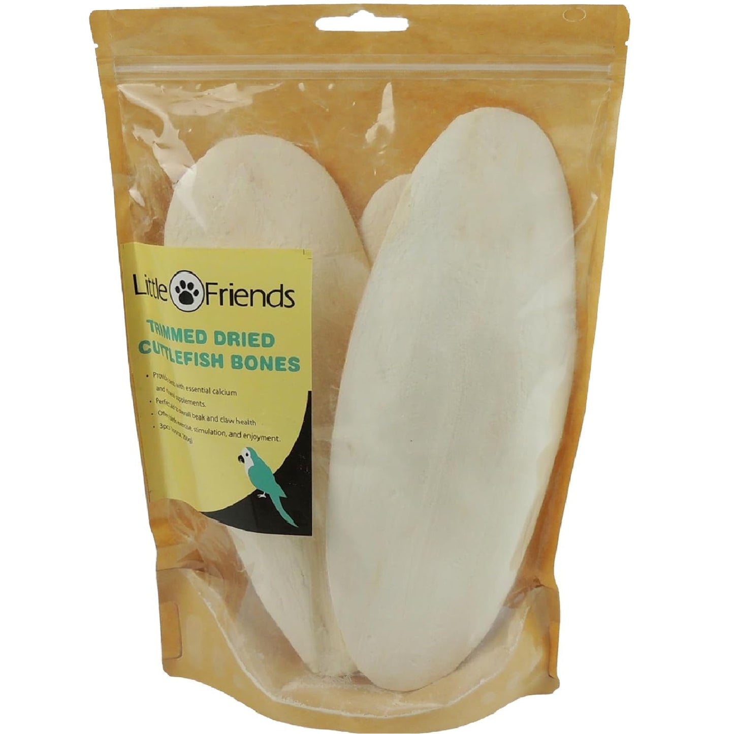 Little Friends - Trimmed Dried Cuttlefish Bones (3pk)