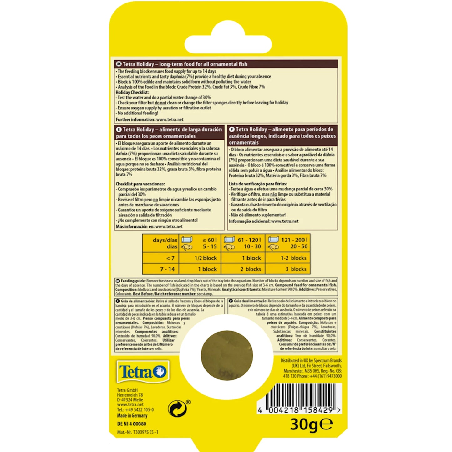 Tetra - Ornamental Fish Holiday (14 days)