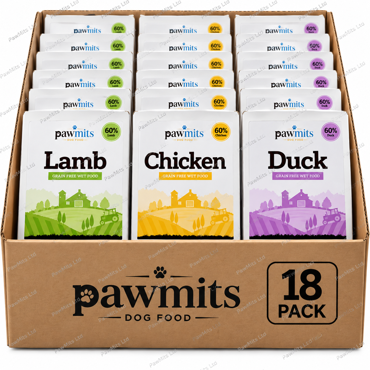 PawMits - Adult Mixed (Grain Free) 395g Trays