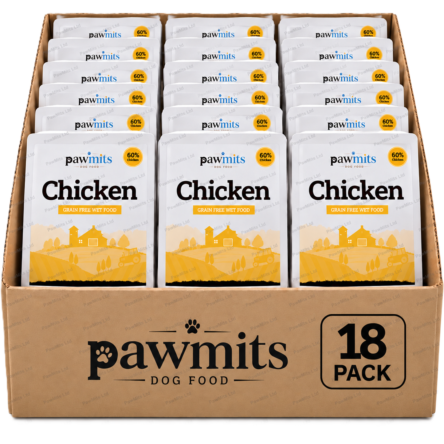 PawMits - Adult Chicken (Grain Free) 395g Trays