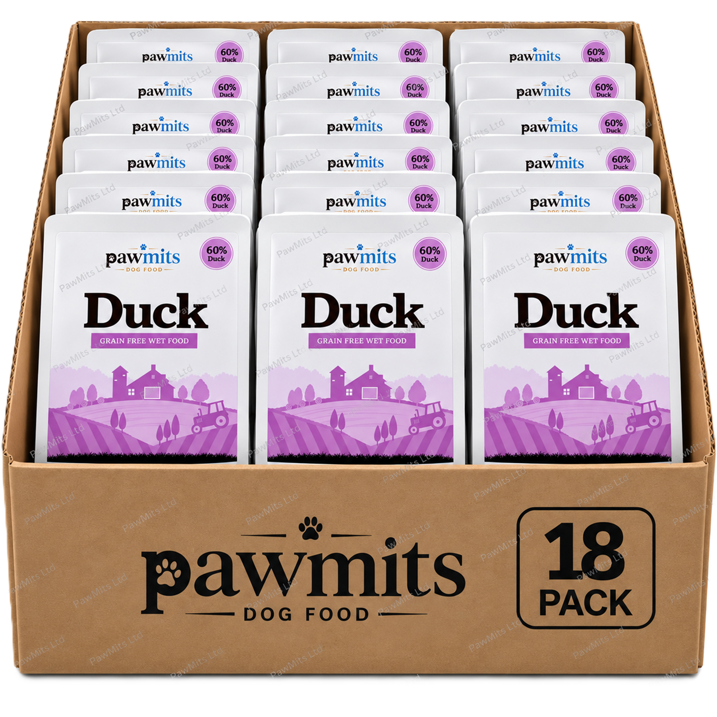 PawMits - Adult Duck (Grain Free) 395g Trays