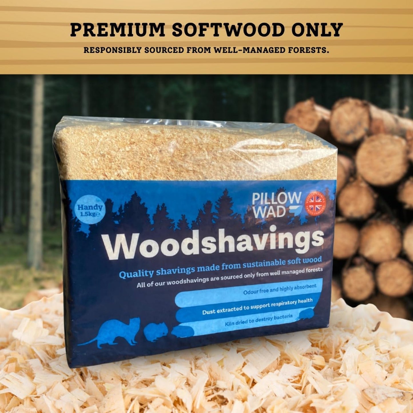 Pillow Wad - Woodshavings (1.5kg)