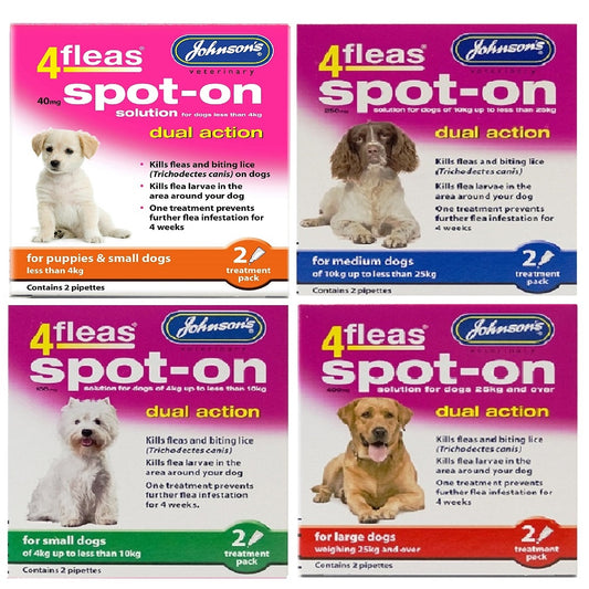 Johnson's - 4Fleas Spot-on (2pk)