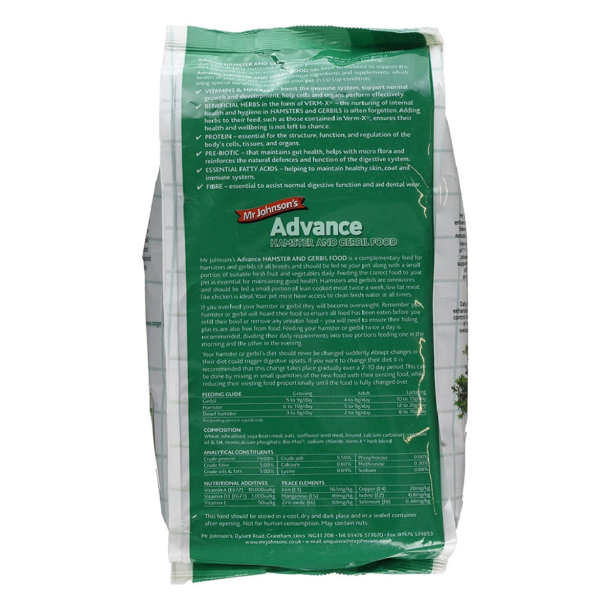 Mr Johnsons - Advance Hamster & Gerbil Food (750g)