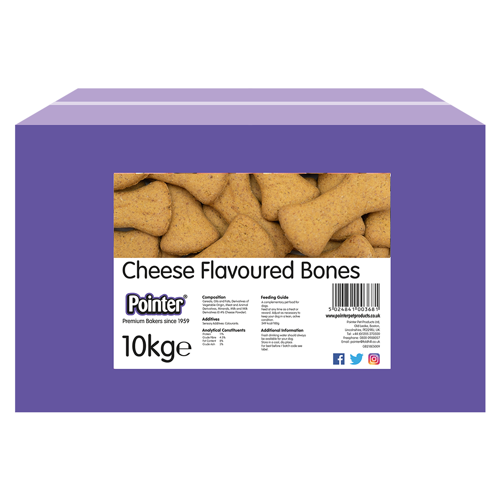 Pointer - Cheese Flavoured Bones (10kg)