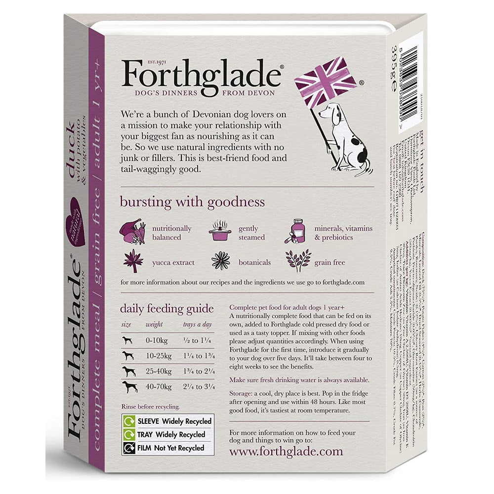 Forthglade - Complete Adult Duck & Veg (18 x 395g)