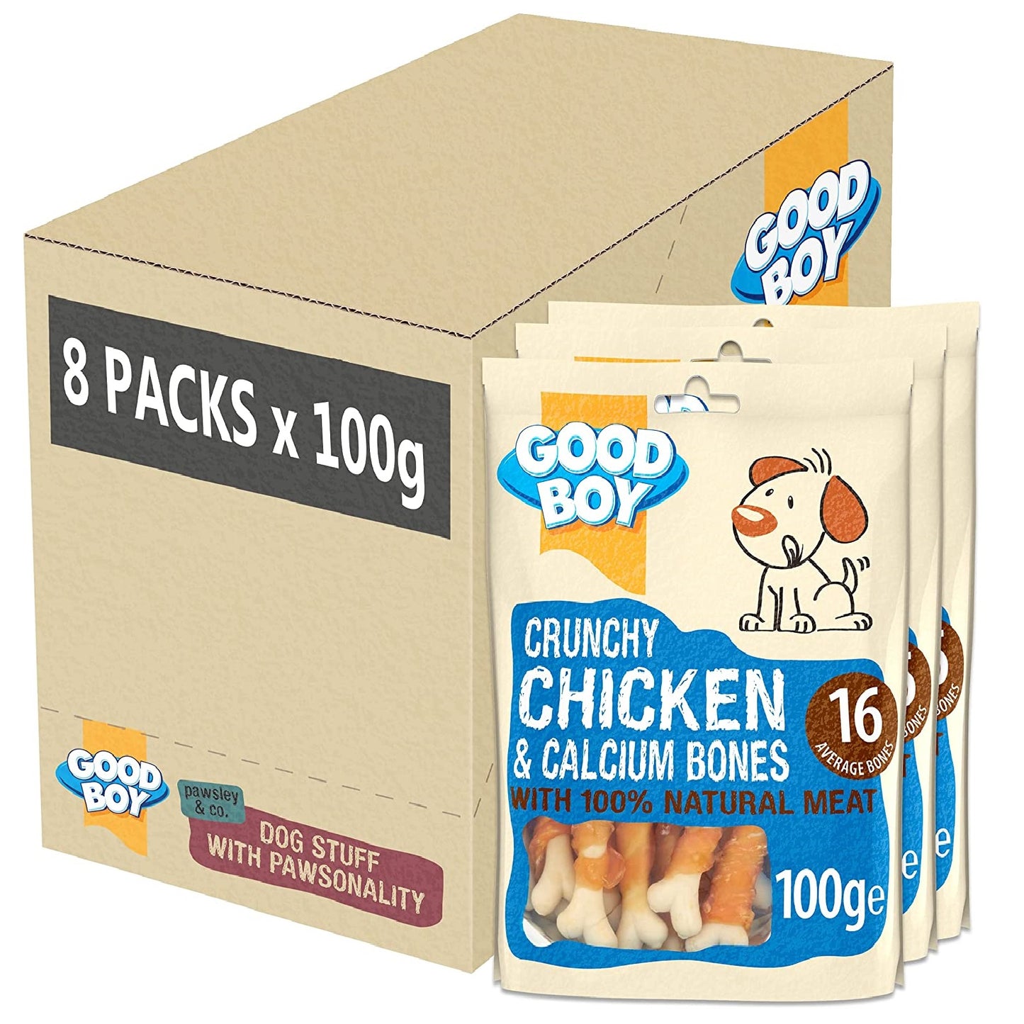 Good Boy - Crunchy Chicken & Calcium Bones (100g)