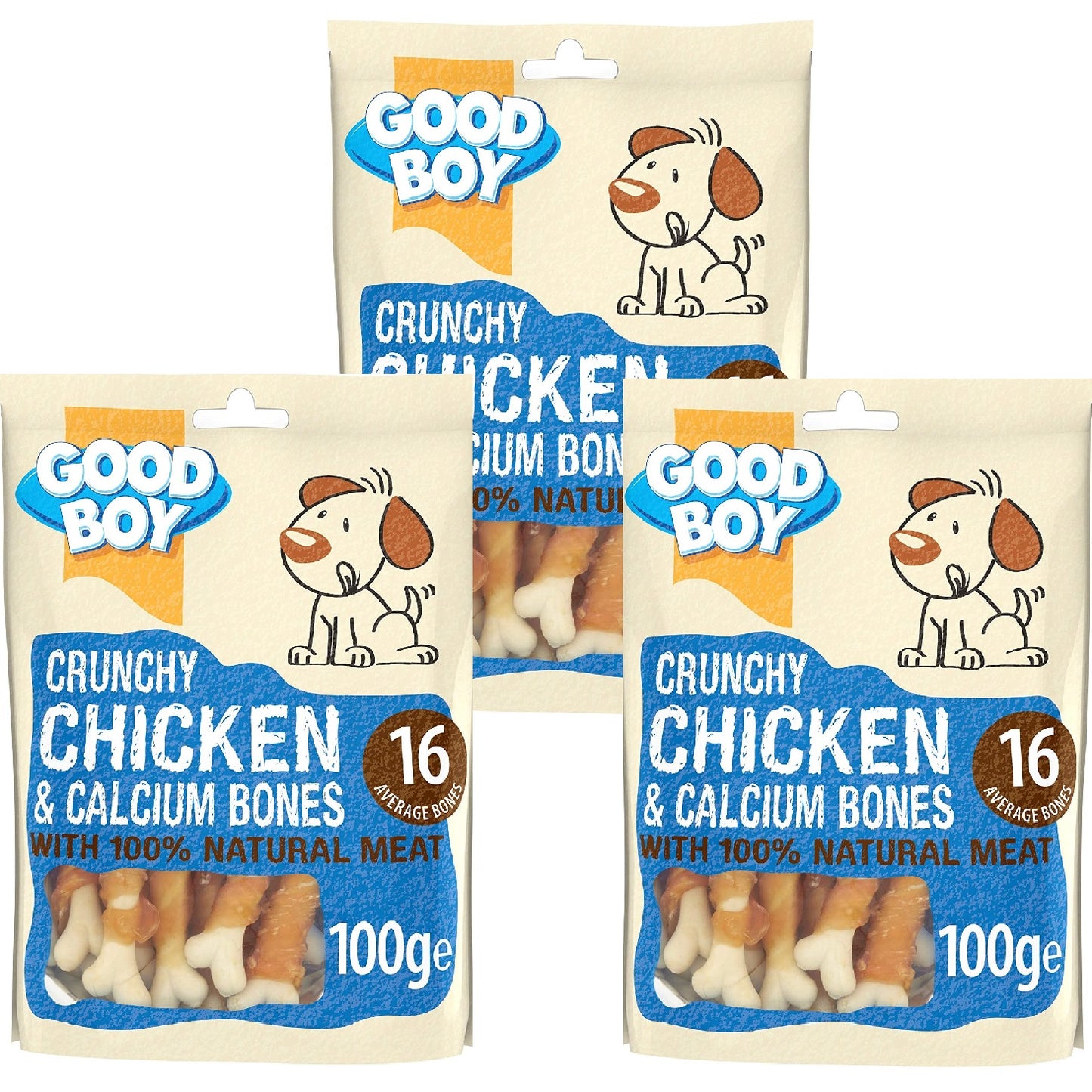 Good Boy - Crunchy Chicken & Calcium Bones (100g)