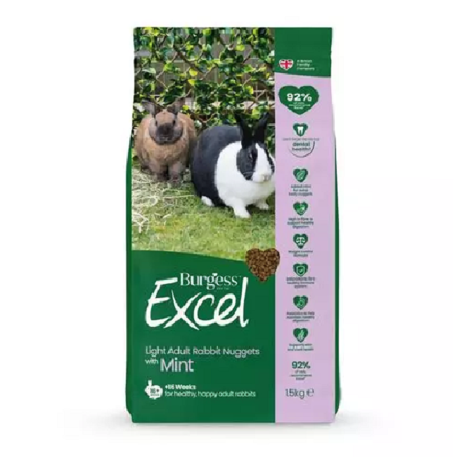 Burgess - Excel Light Rabbit Nuggets (1.5kg)