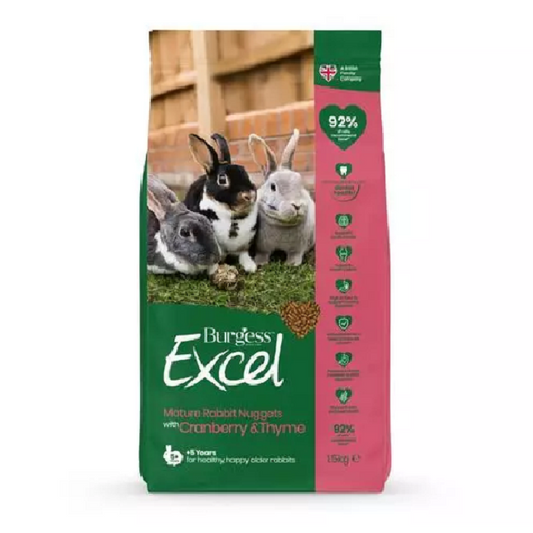 Burgess - Excel Mature Rabbit Nuggets (1.5kg)