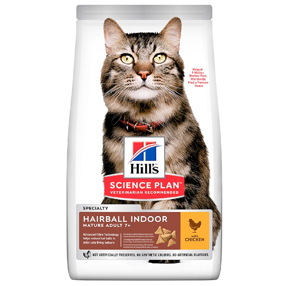 Hill Science Plan - Hairball Indoor Mature 7+ (1.5kg)