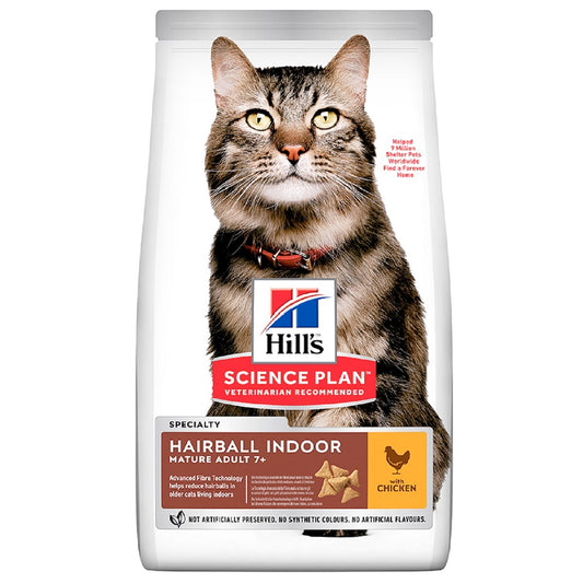 Hill Science Plan - Hairball Indoor Mature 7+ (1.5kg)