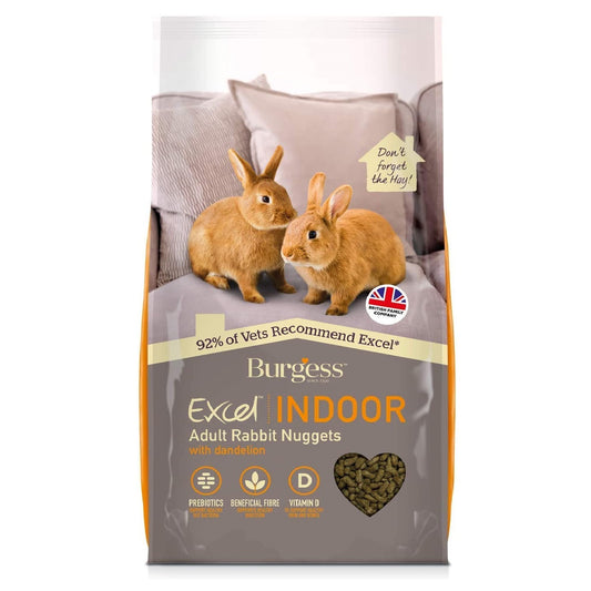 Burgess - Excel Indoor Rabbit Nuggets (1.5kg)
