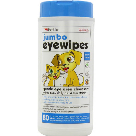 Petkin - Jumbo Eye Wipes (80pk)