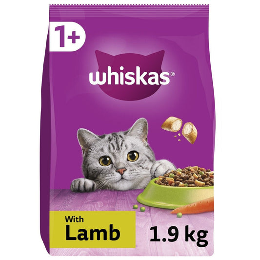 Whiskas - Adult 1+ Lamb (1.9kg)