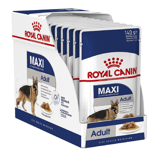 ROYAL CANIN - Maxi Adult Pouches (10 x 140g)