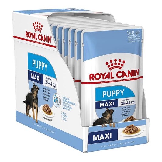 ROYAL CANIN - Maxi Puppy Pouches (10 x 140g)