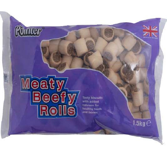 Pointer - Meaty Beefy Rolls (1.5kg)