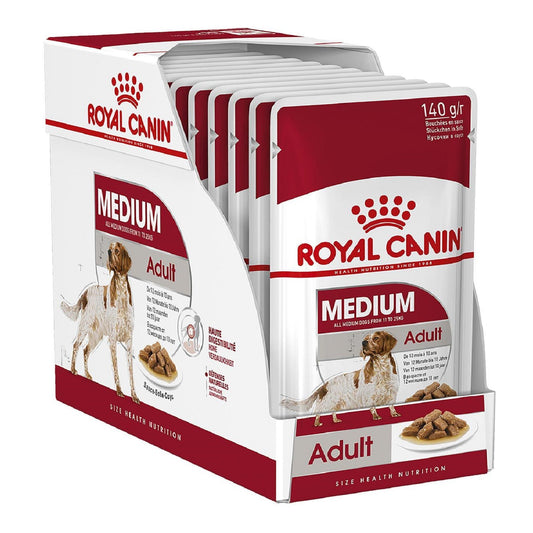 ROYAL CANIN - Medium Adult Pouches (10 x 140g)