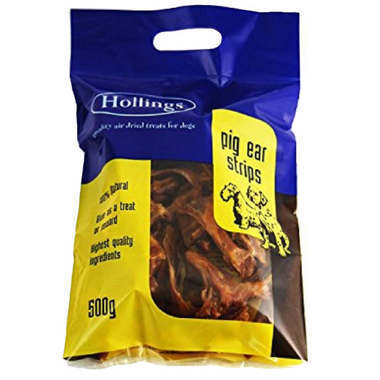 Hollings - Pig Ear Strips (500g)