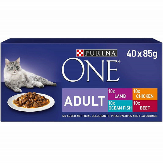 Purina - One Adult Pouches (40 x 85g)