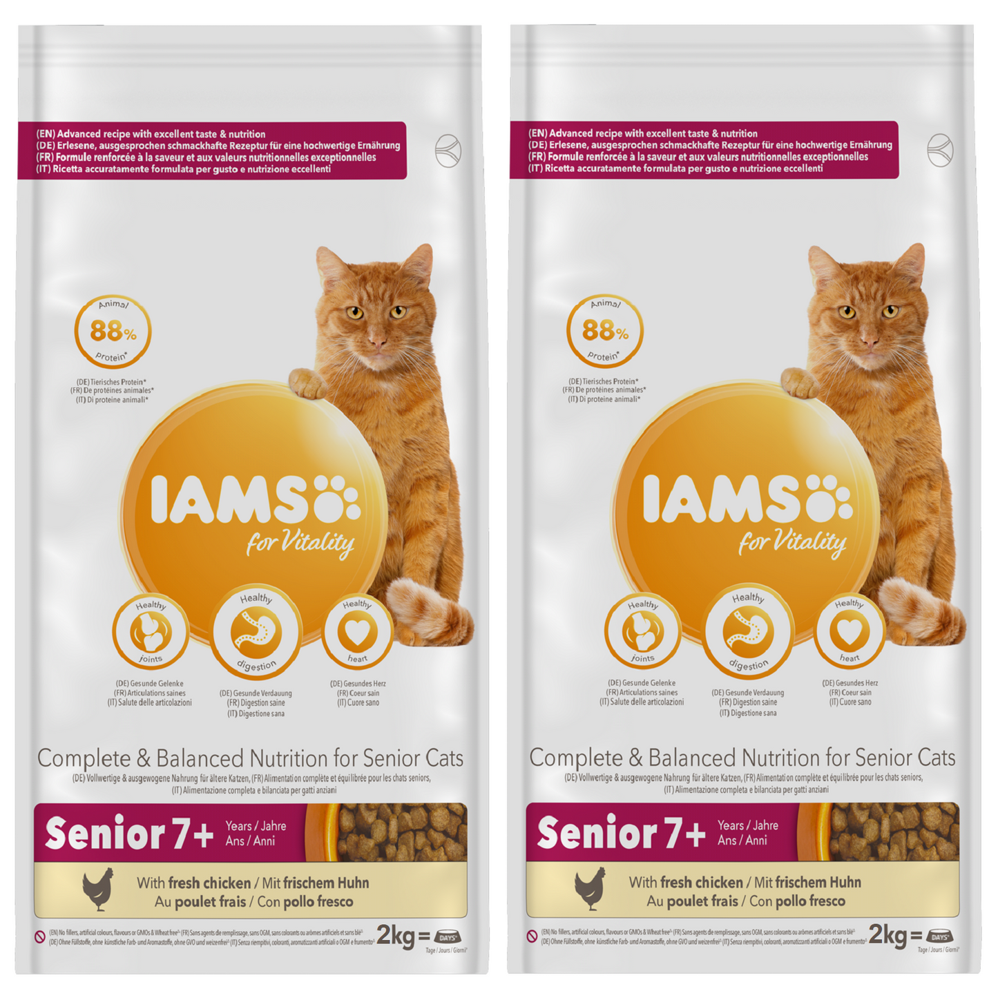 Iams - Senior 7+ Cat Chicken (2kg)