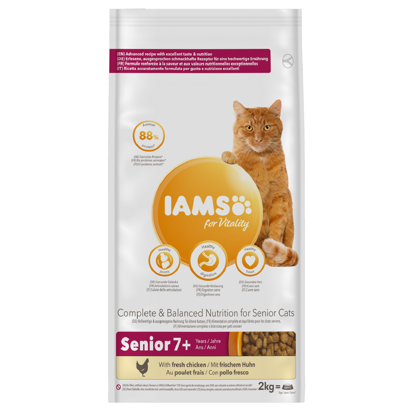 Iams - Senior 7+ Cat Chicken (2kg)