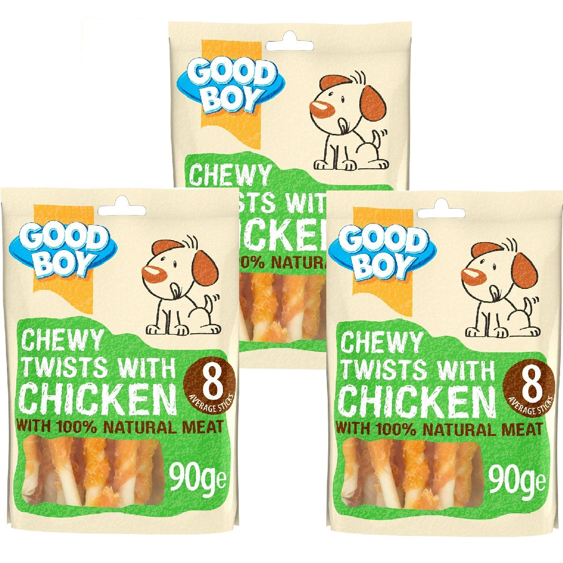 Good Boy - Chewy Twists with Chicken (90g)