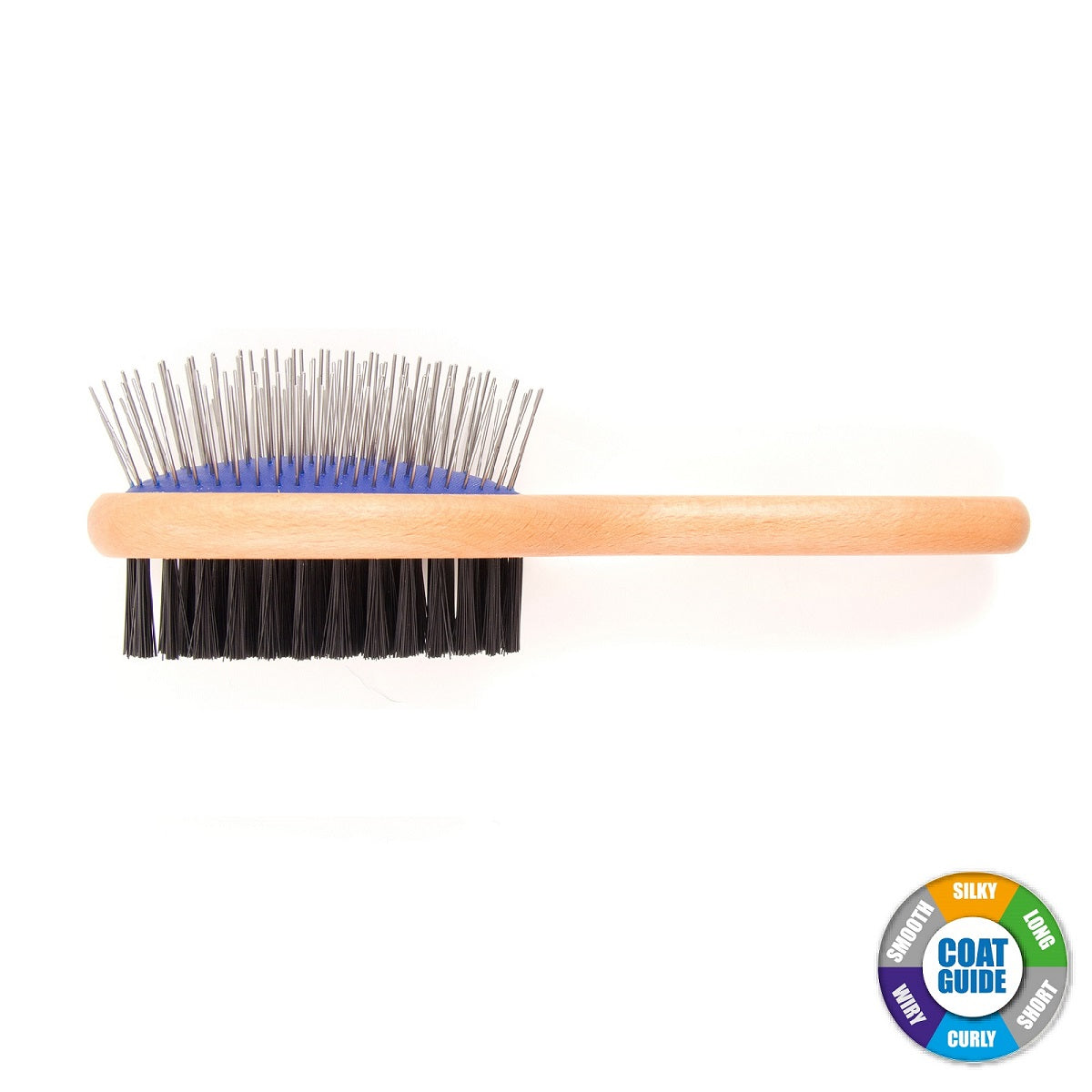 Ancol - Wooden Double Sided Brush