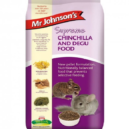 Mr Johnsons - Supreme Chinchilla & Degu Food (900g)